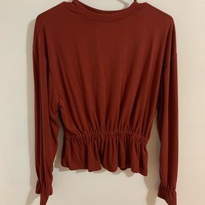 Burnt orange blouse